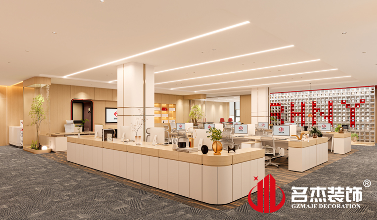 開放辦公區(qū)域裝修設(shè)計(jì)效果