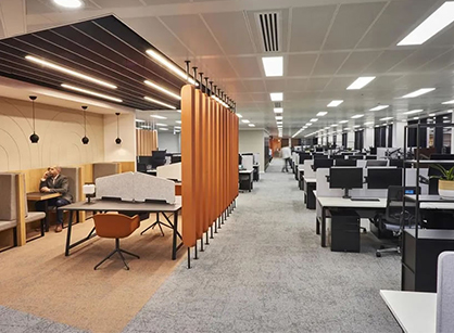 溫馨配色的辦公室裝修設計空間是怎樣的——Berenberg