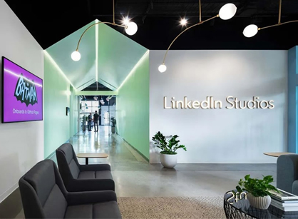 支持高度技術(shù)化的辦公室裝修設(shè)計(jì)空間是怎樣的——LinkedIn